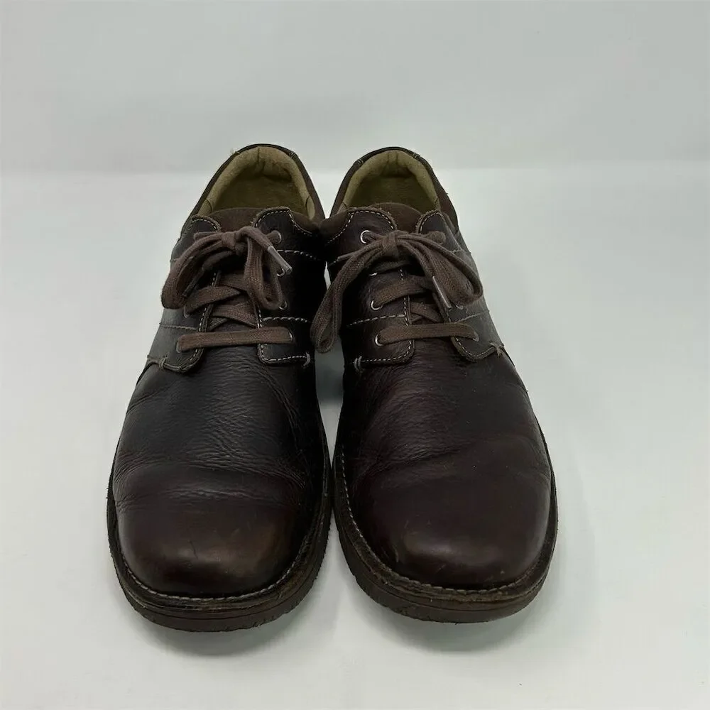 Clarks Men's Brown Leather Loafers Size 13M Casual Lace Up Shoes